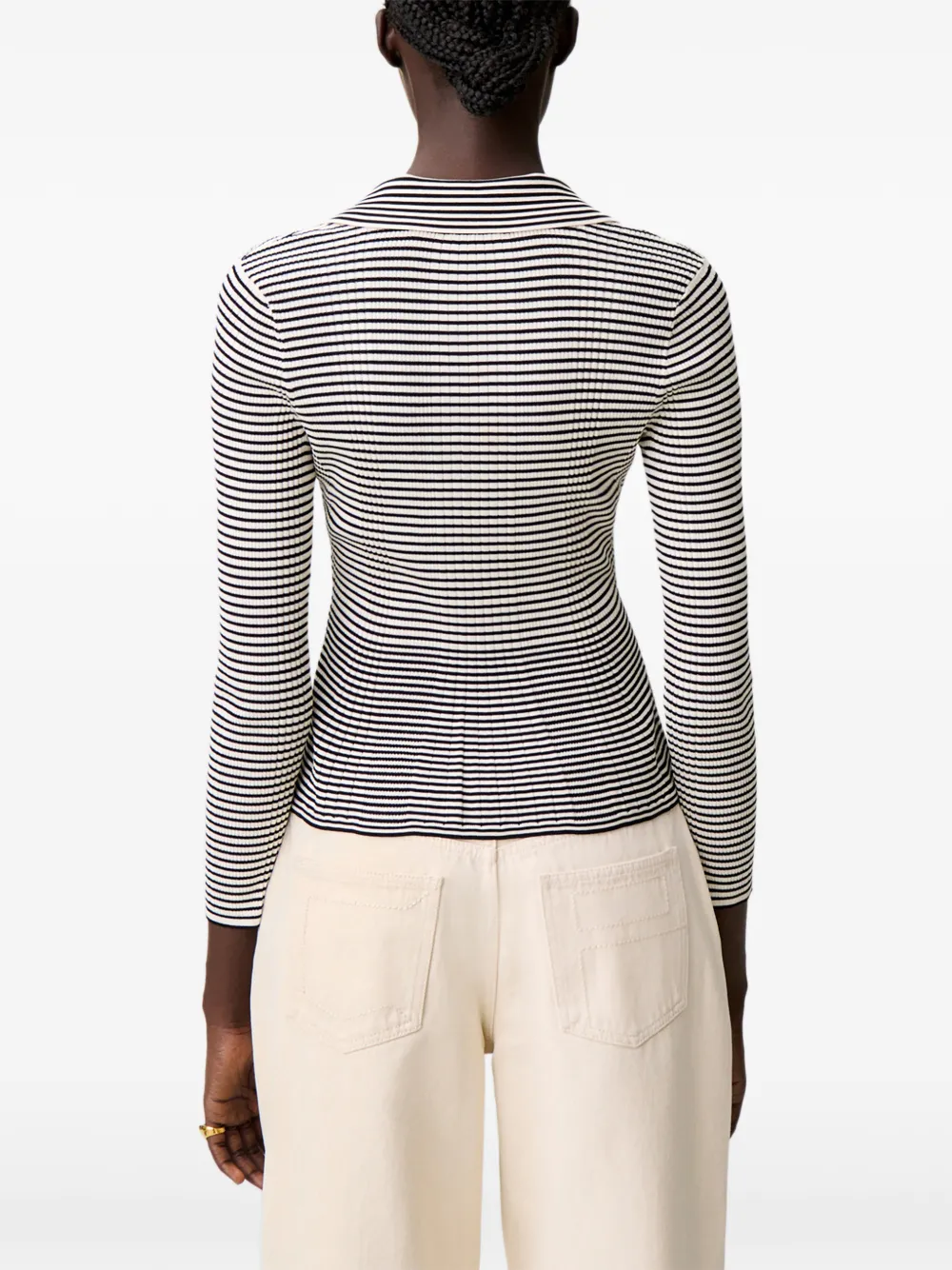 Claudie Pierlot Gestreepte top Wit