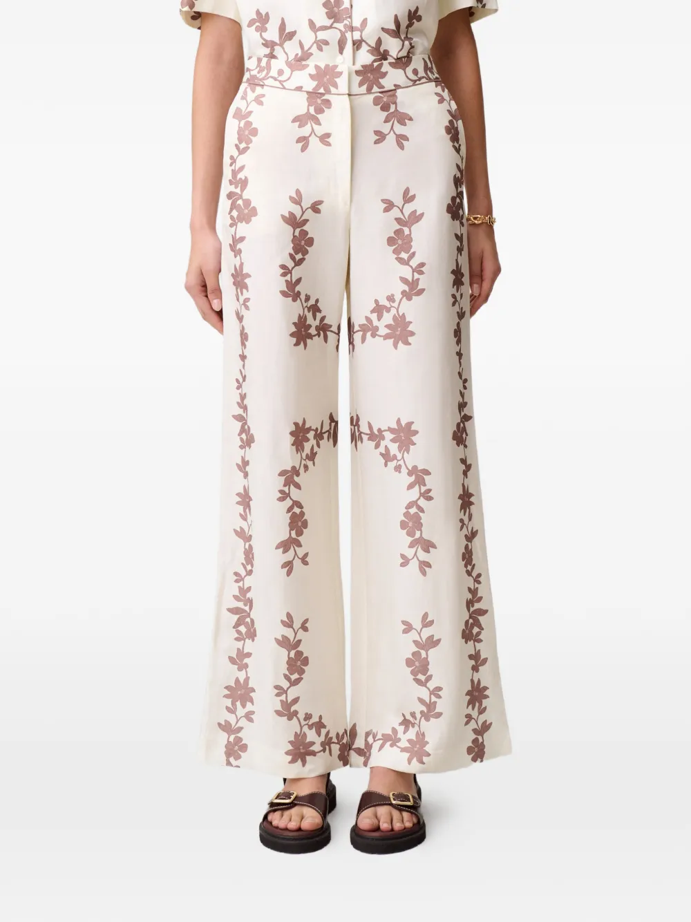 Claudie Pierlot Straight broek Beige