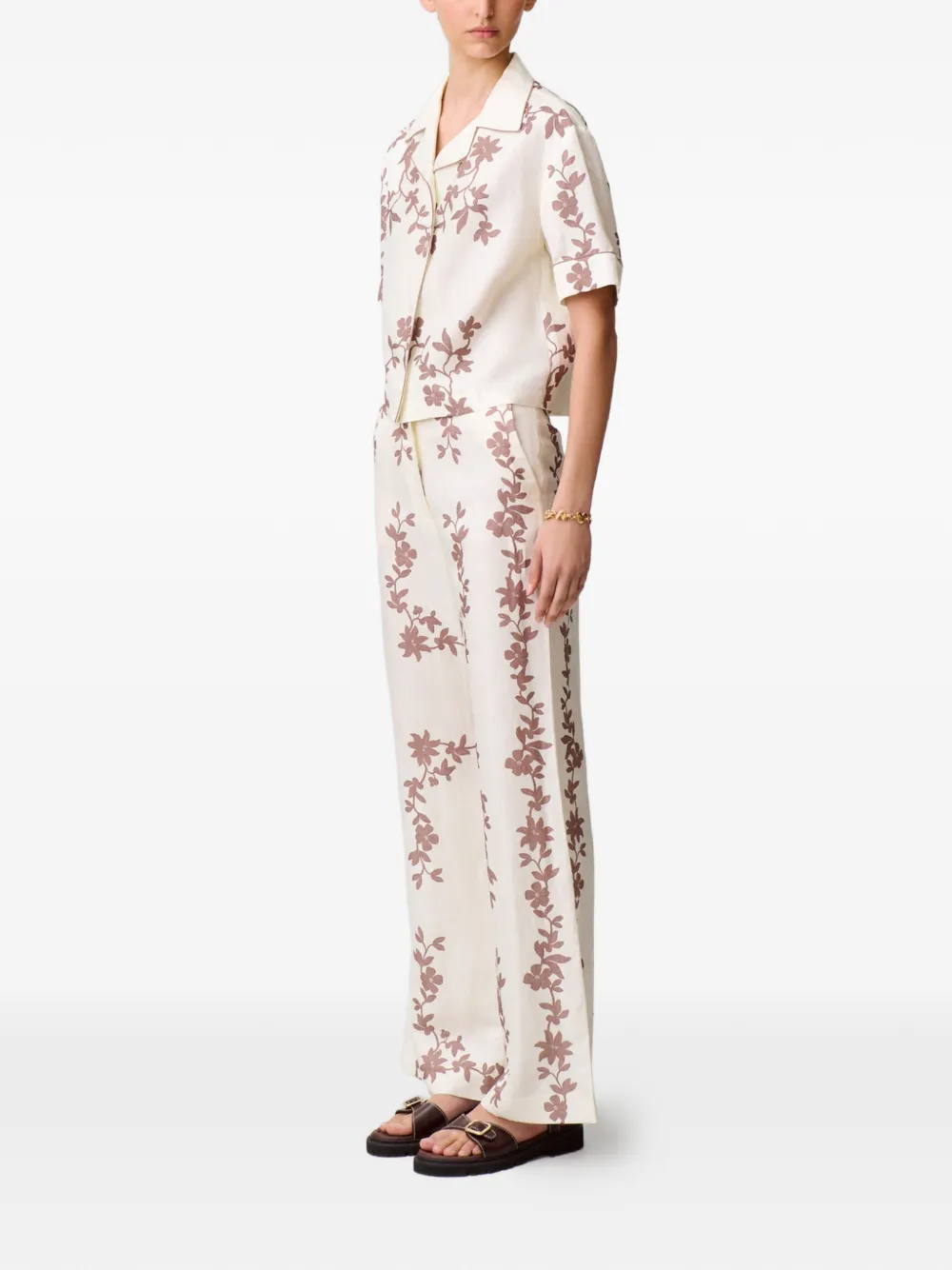 Claudie Pierlot Straight broek Beige