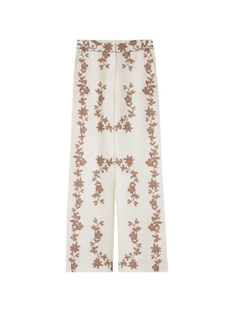 Claudie Pierlot floral straight trousers