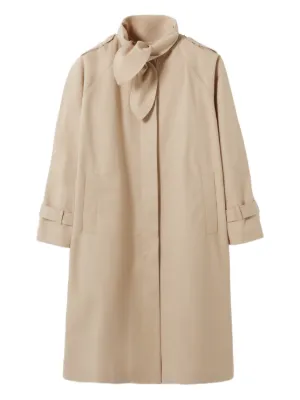 Sacai バイカラー コート | ブラウン | FARFETCH JP