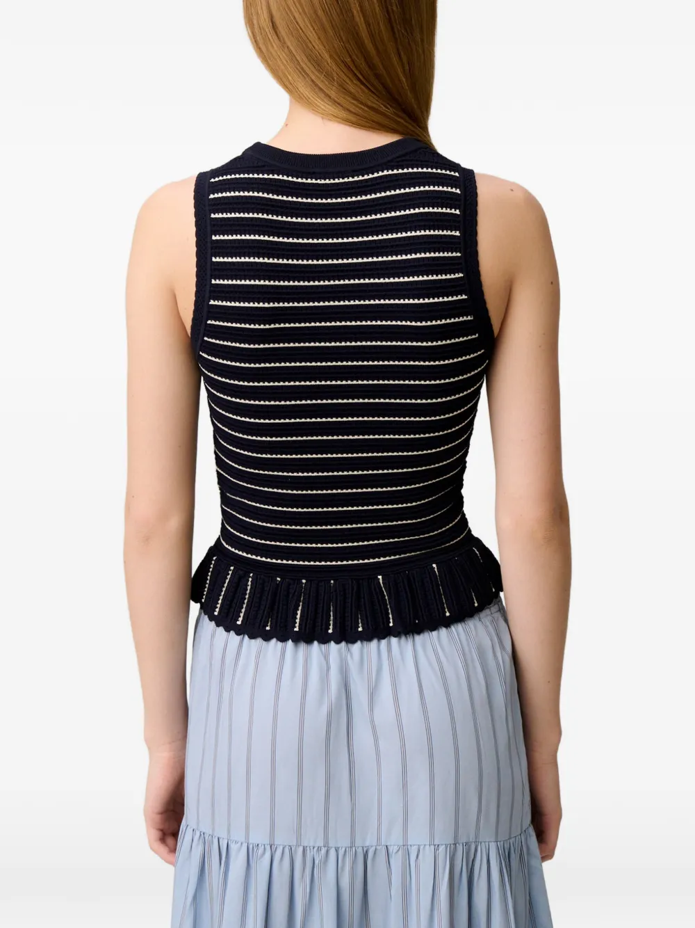 Claudie Pierlot Gestreepte top Blauw