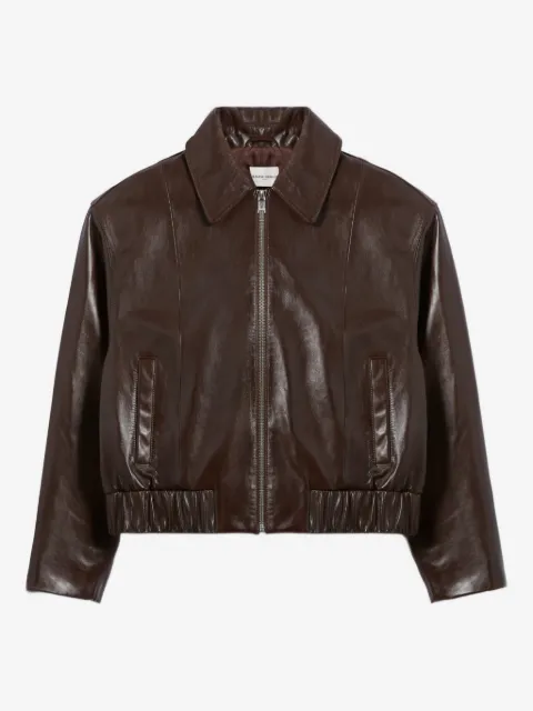 Claudie Pierlot casual shiny leather jacket