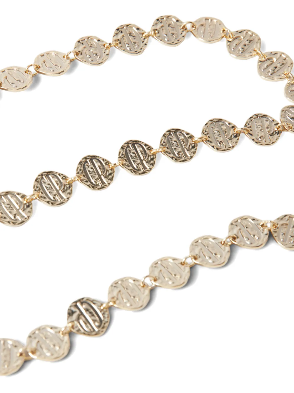 Claudie Pierlot engraved-logo belt - Goud