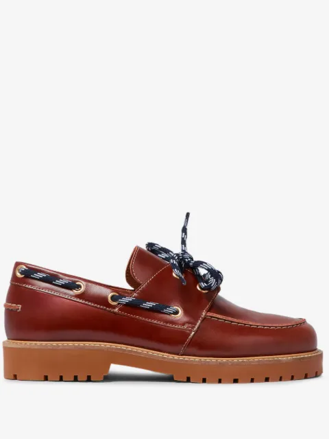 Claudie Pierlot Belem leather boat shoes