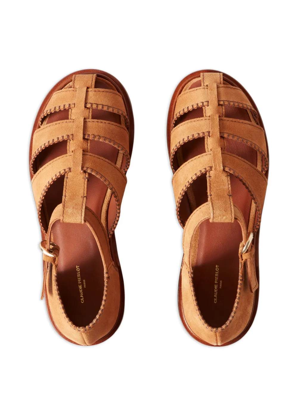 Claudie Pierlot Sandalen met gesp Bruin