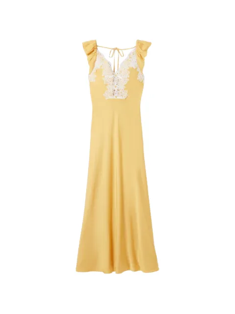 Claudie Pierlot lace-trim ruffled dress