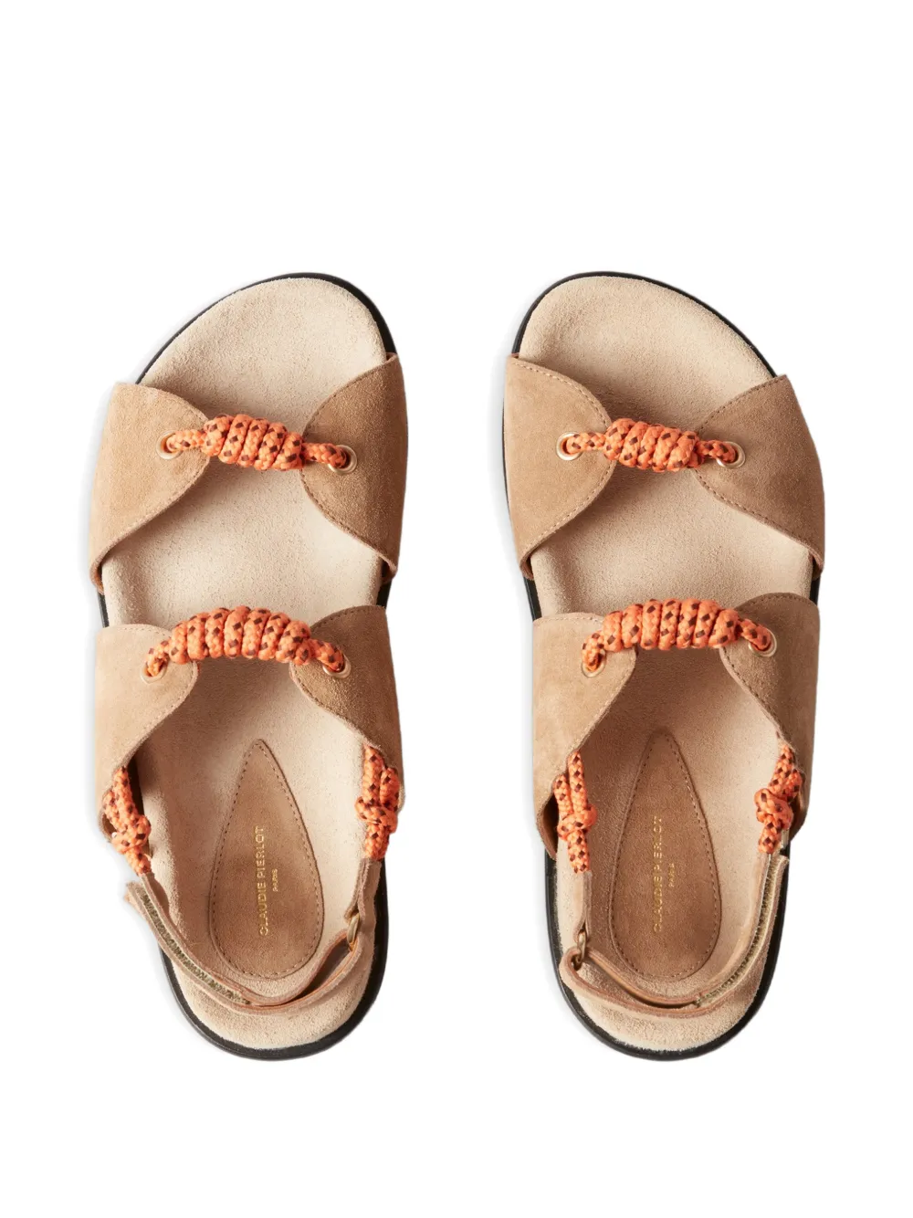 Claudie Pierlot Gevlochten sandalen Beige