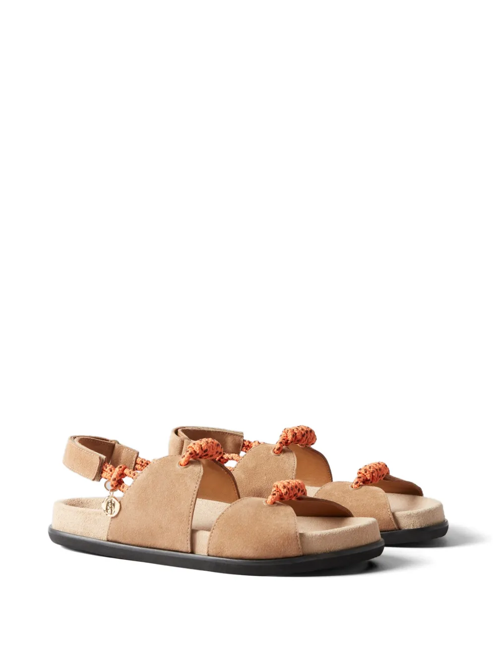 Claudie Pierlot Gevlochten sandalen Beige