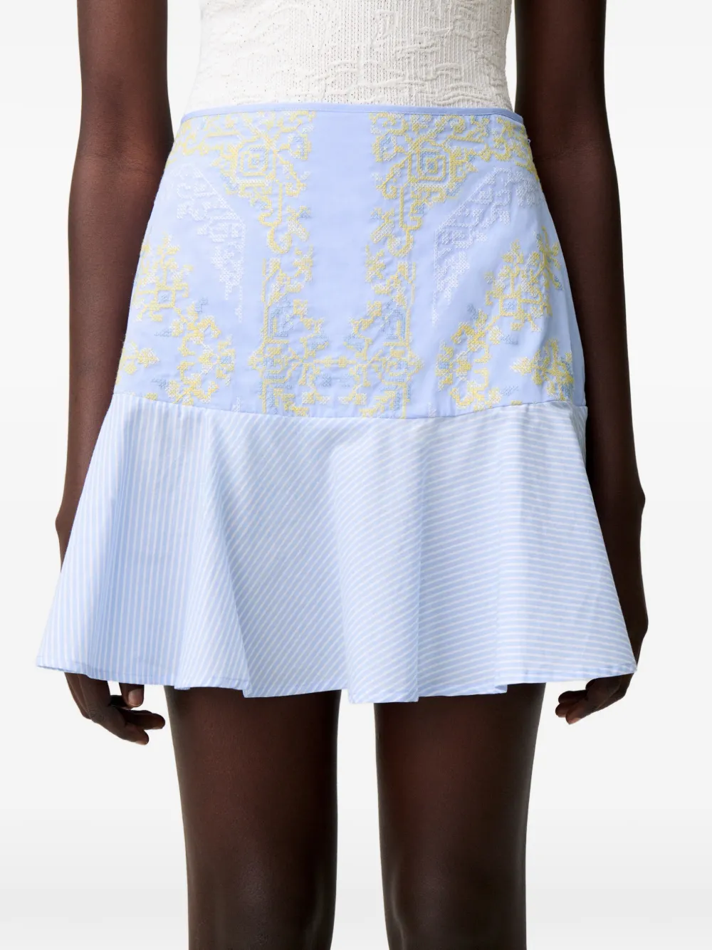 Claudie Pierlot Mini-rok met print Blauw