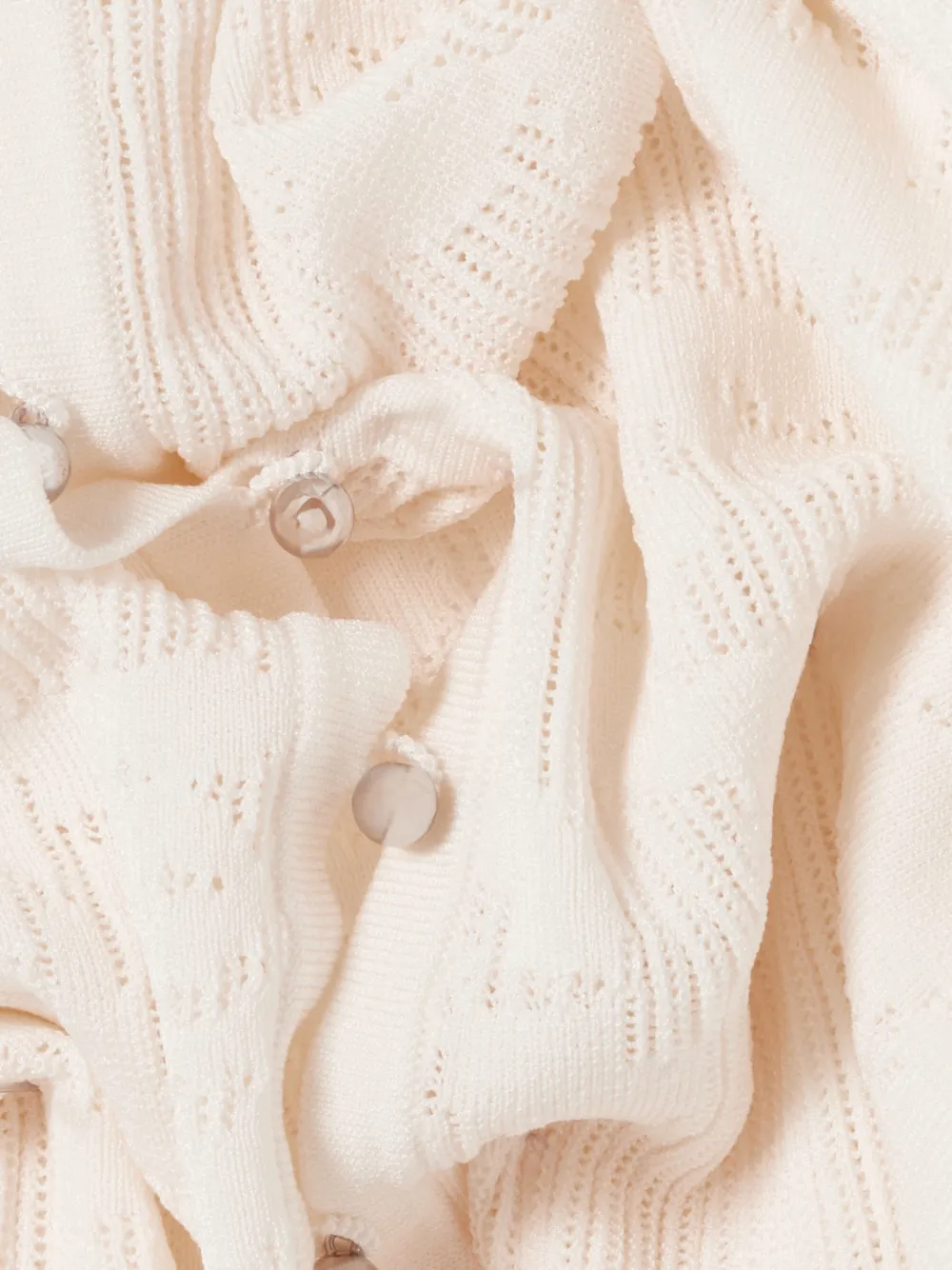 Buttoned Short-Sleeves Cardigan