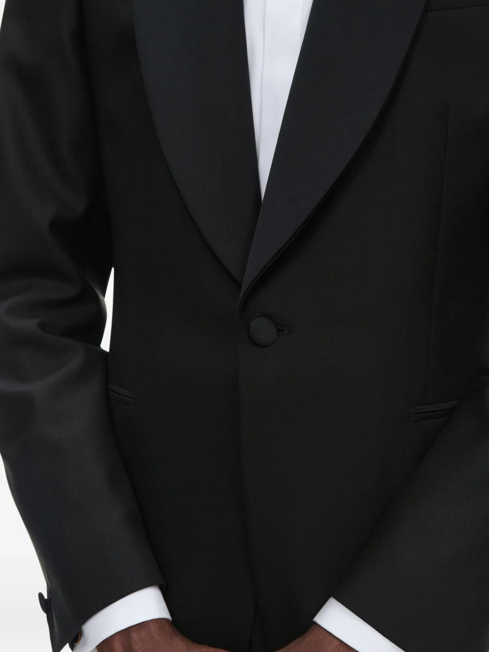 FURSAC Blazer van scheerwol Zwart
