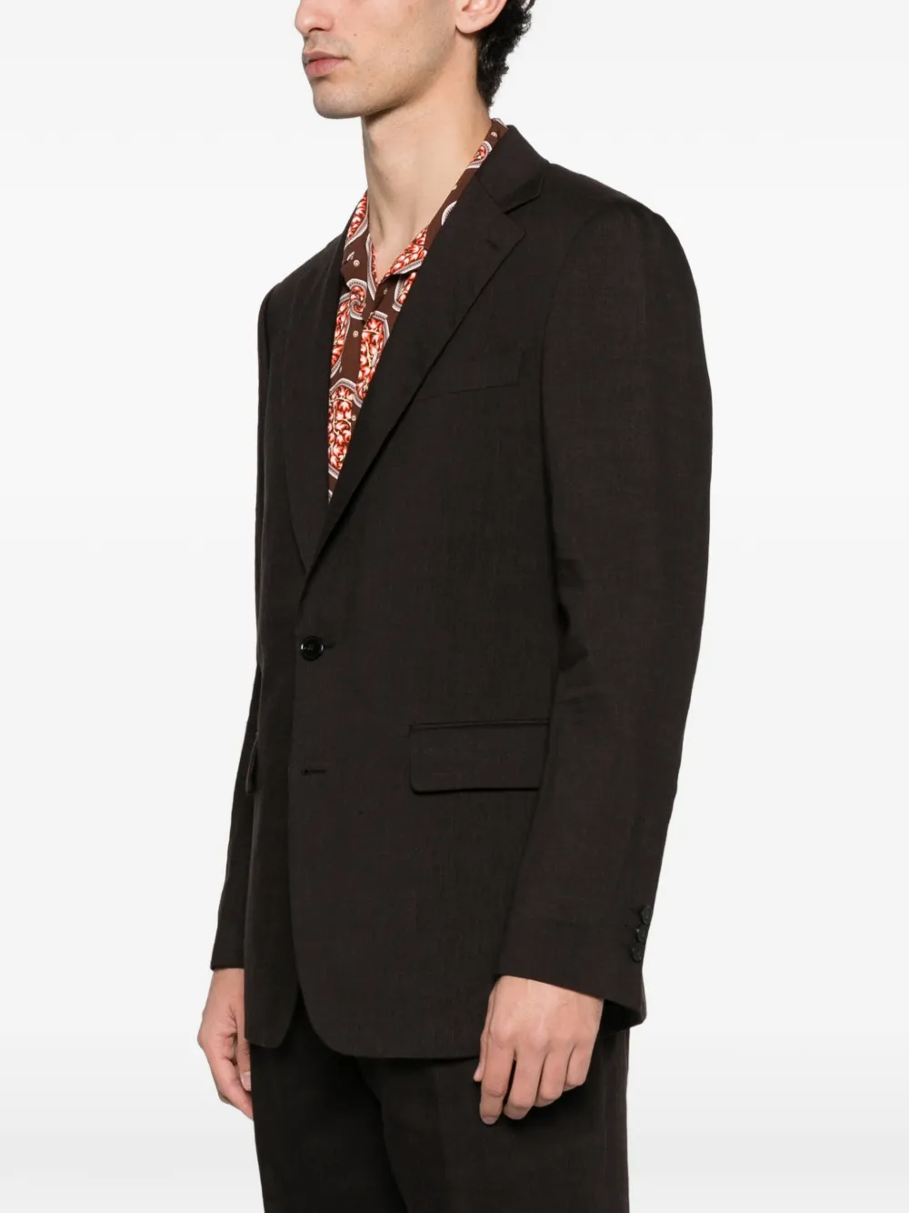 Fursac Buttoned Blazer - Brown 