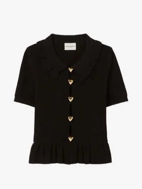 Claudie Pierlot heart open-knit top
