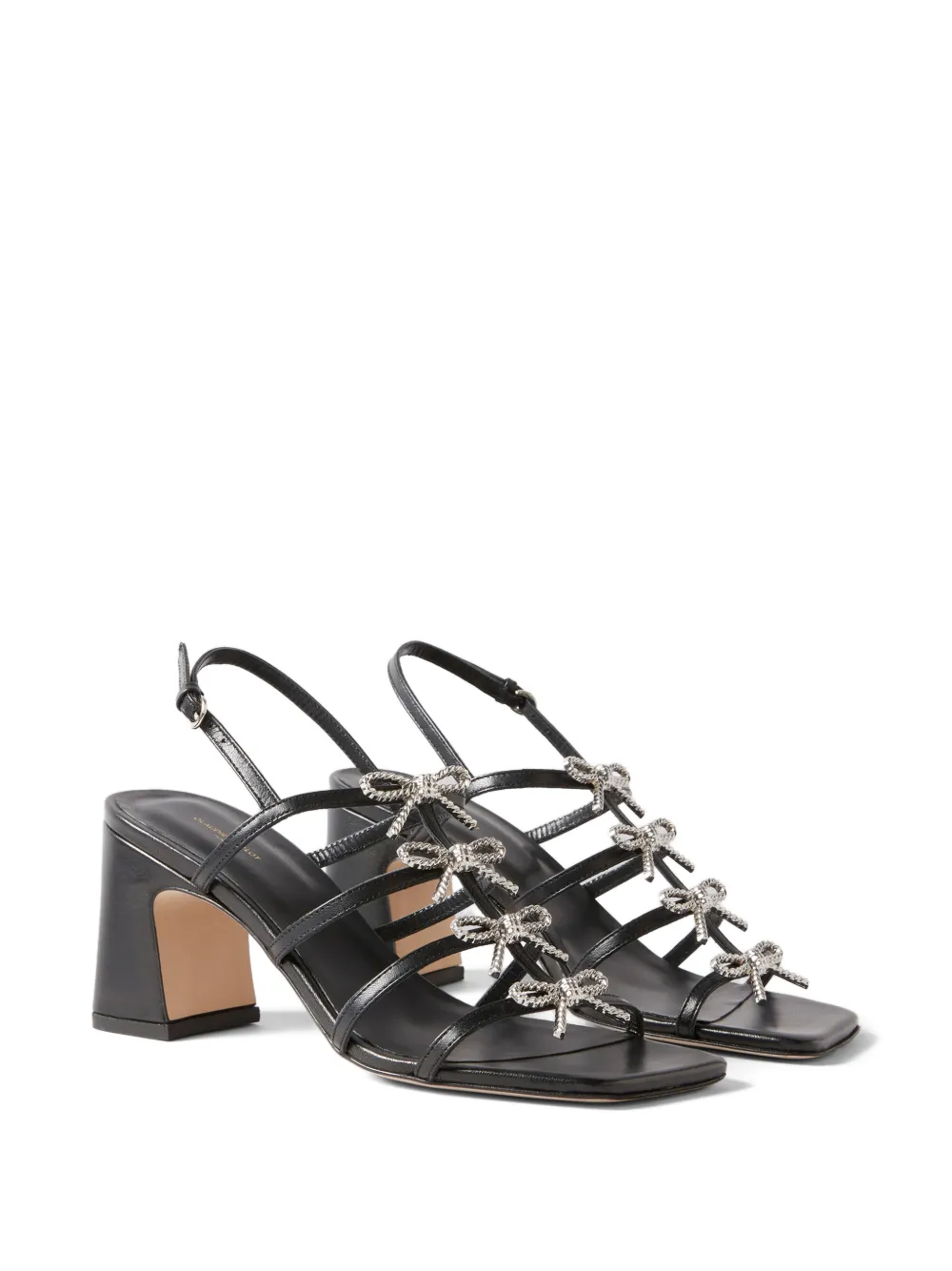 Claudie Pierlot Sandalen met strikdetail Zwart
