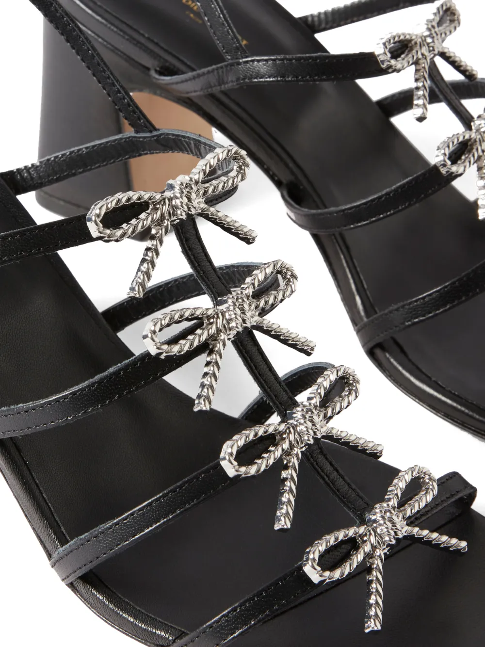 Claudie Pierlot Sandalen met strikdetail Zwart