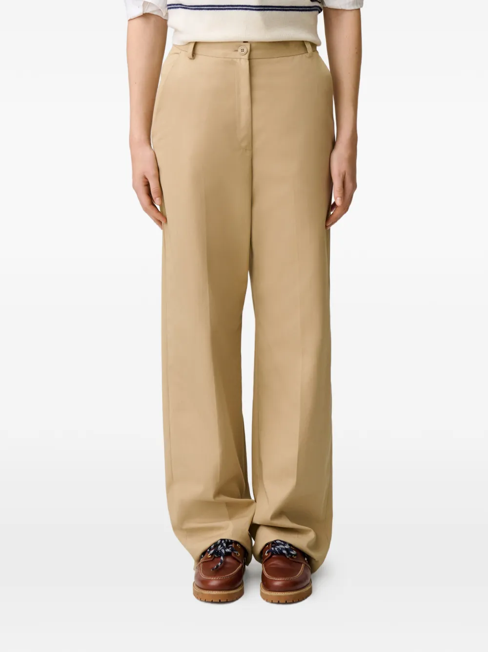 Claudie Pierlot Straight broek Beige