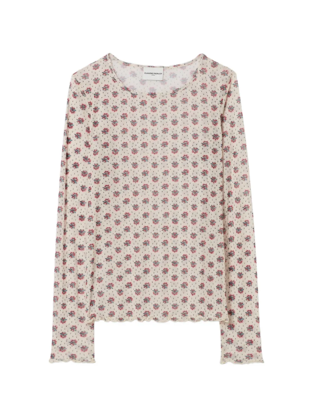 Claudie Pierlot floral-print T-shirt - Toni neutri