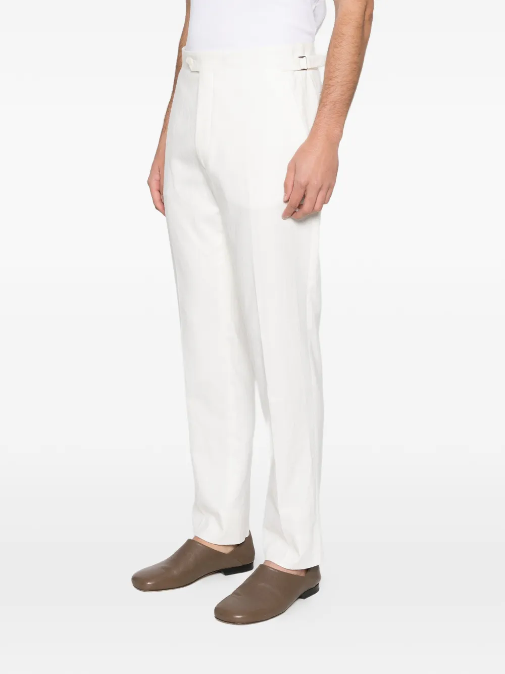  Fursac Belt-loops Trousers - White 