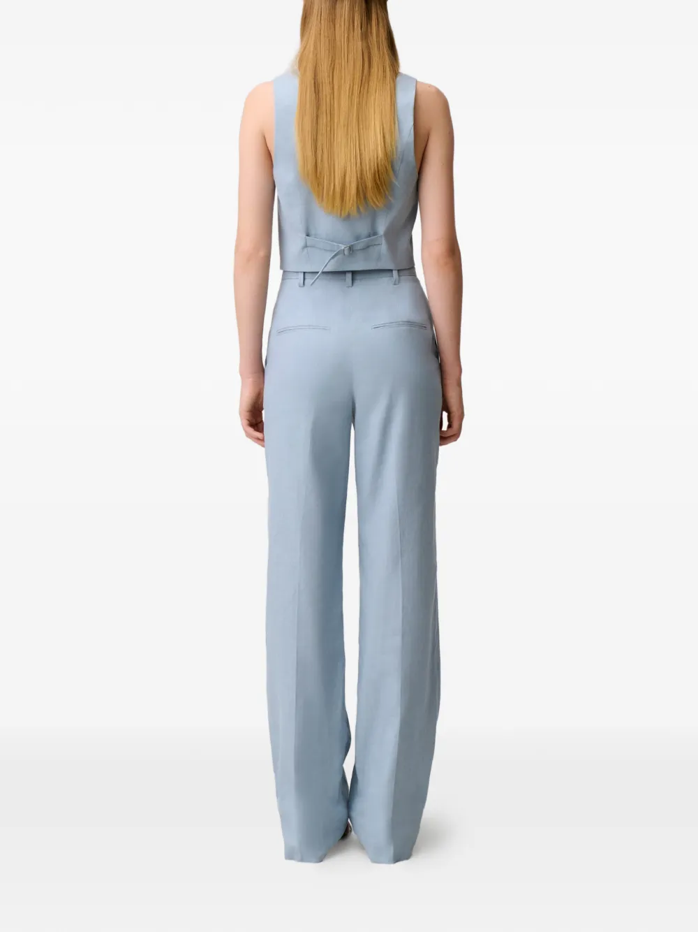 Button Straight Trousers