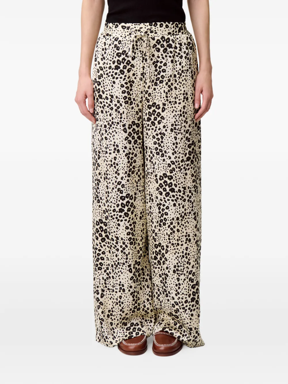 Printed Drawstring Trousers