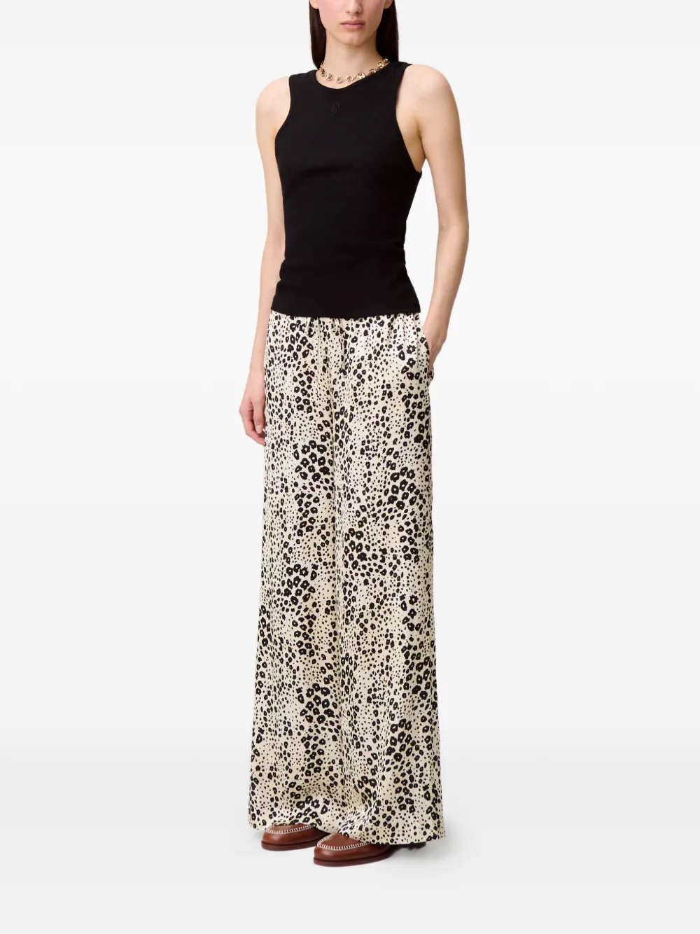 Printed Drawstring Trousers