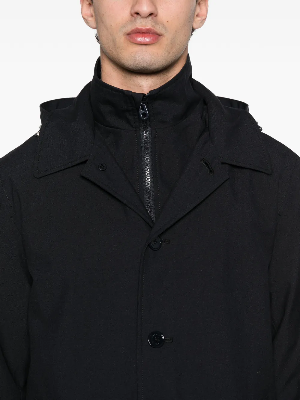 FURSAC Parka met capuchon en knoop Blauw