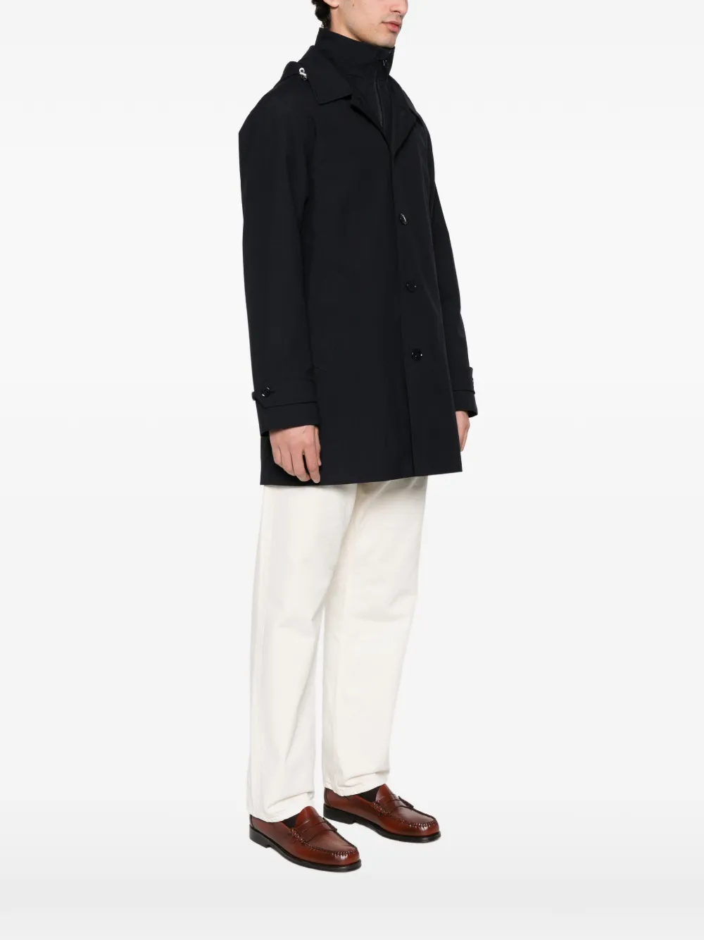 FURSAC Parka met capuchon en knoop Blauw