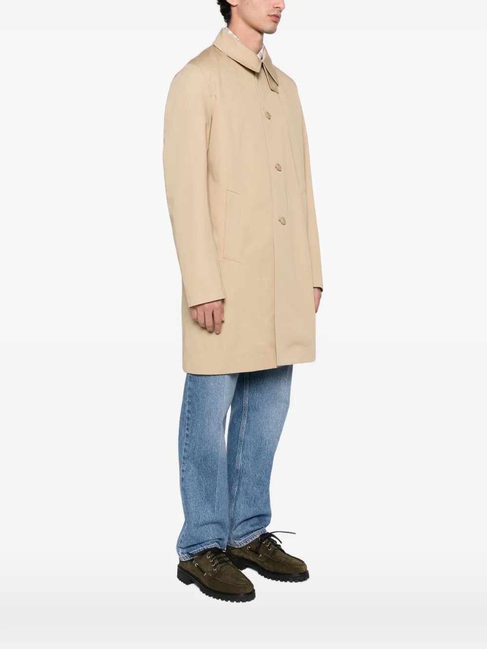  Fursac Button Pocket Trench Coat - Neutrals 