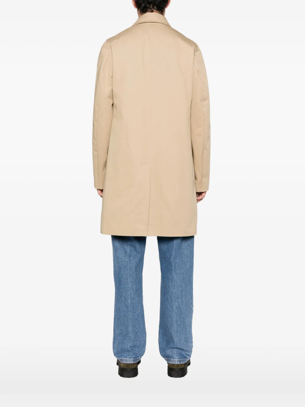FURSAC Trenchcoat met zak met knoop Beige