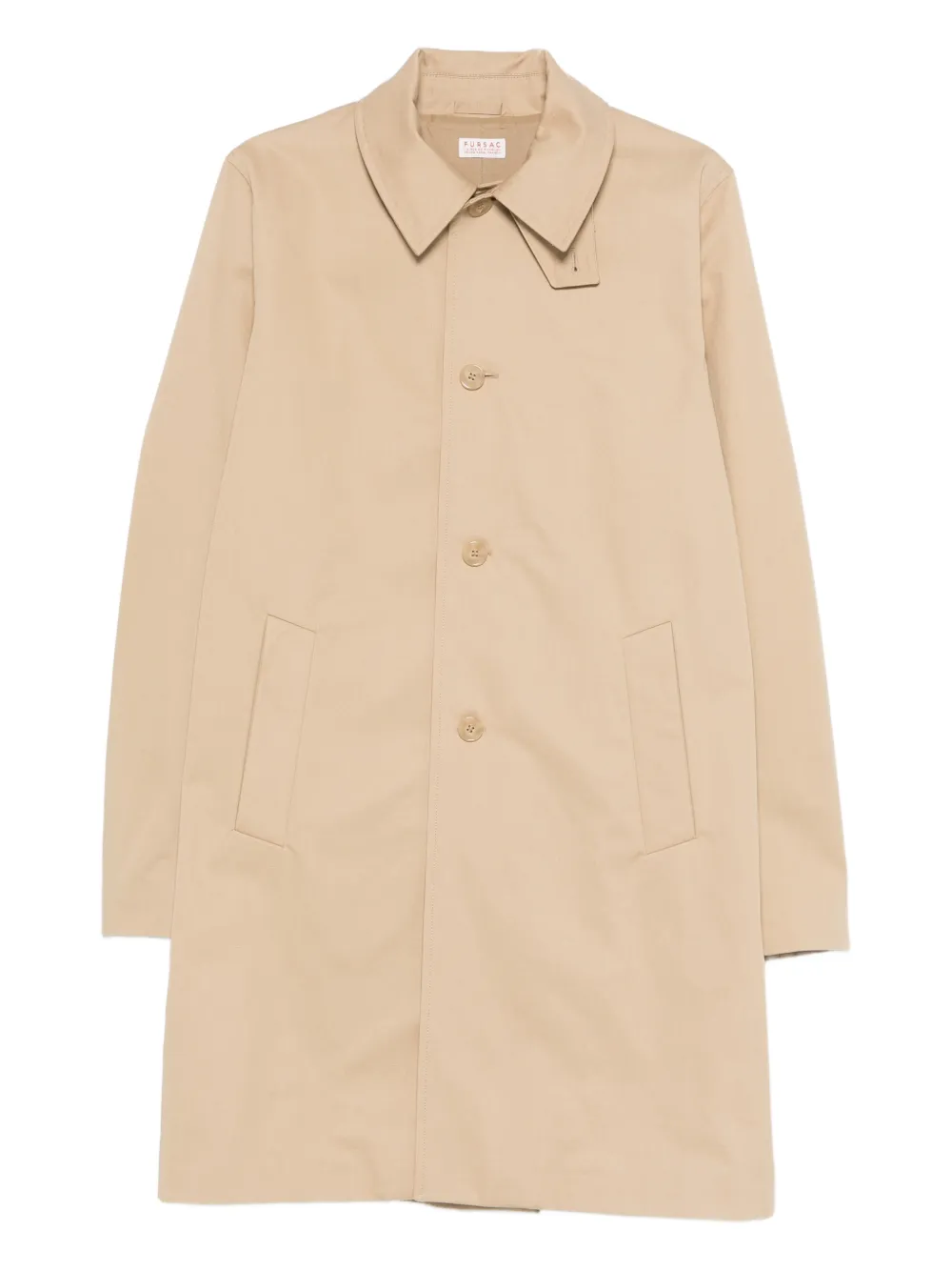 FURSAC Trenchcoat mit Knopfleiste - Nude