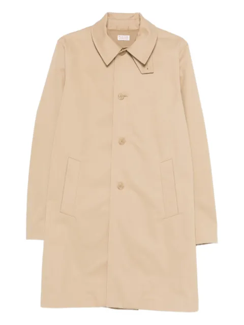 FURSAC button pocket trench coat