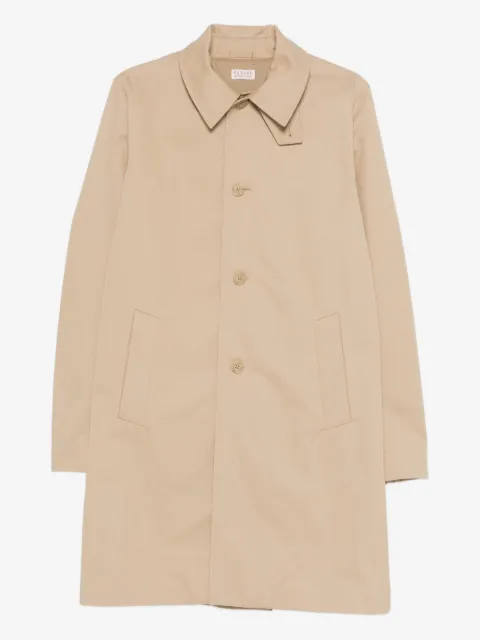 FURSAC button pocket trench coat
