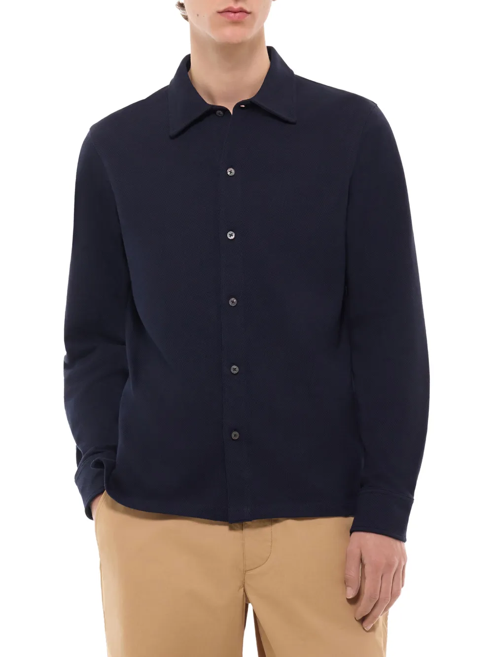 FURSAC Katoenen overhemd met lange mouwen Blauw