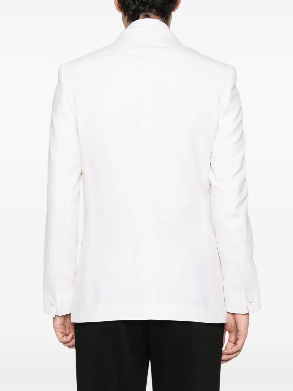 FURSAC Wollen blazer met knoopsluiting Wit