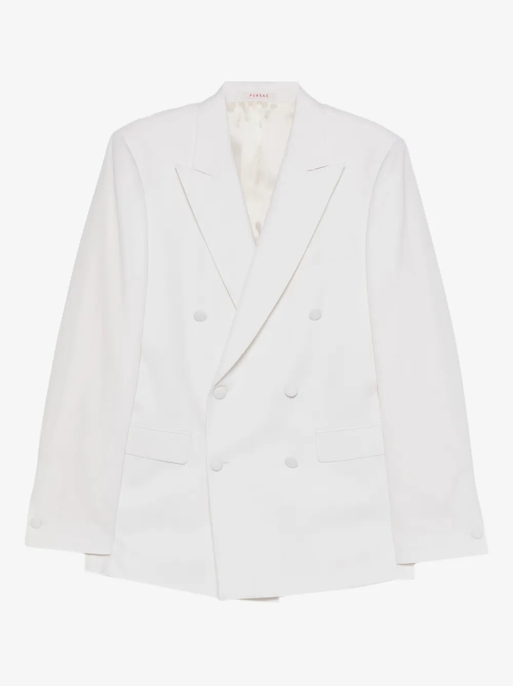 FURSAC button fastening wool suit jacket | White | Image 1