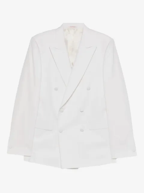 FURSAC button fastening wool suit jacket