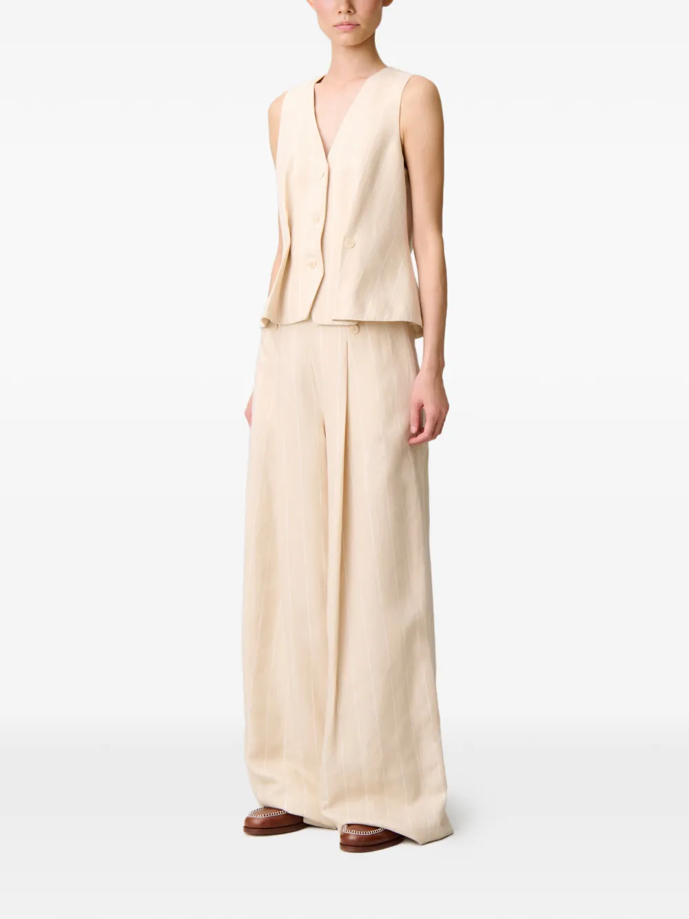 Claudie Pierlot Gilet met V-hals Beige