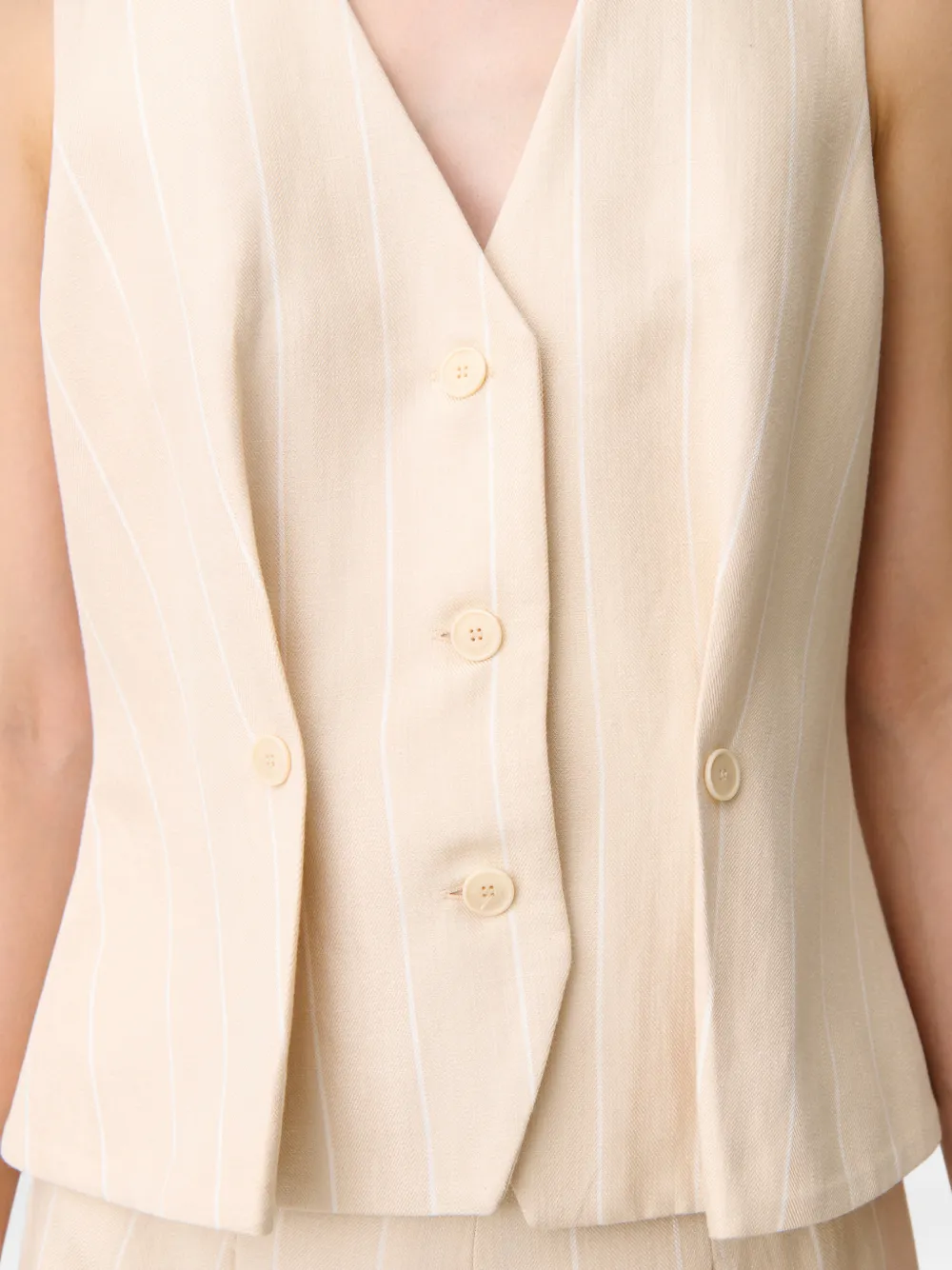 Claudie Pierlot Gilet met V-hals Beige