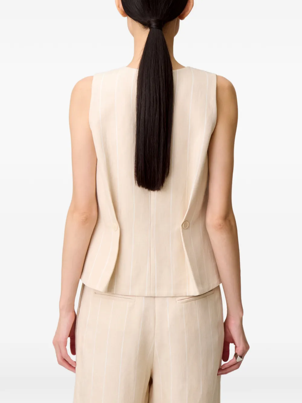 Claudie Pierlot Gilet met V-hals Beige