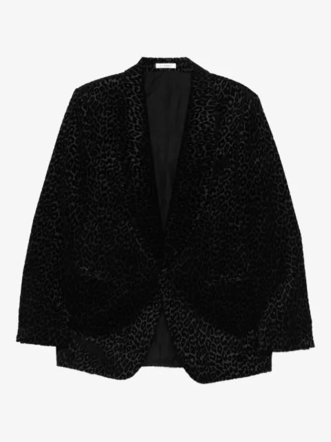 FURSAC pattern animal cotton blazer