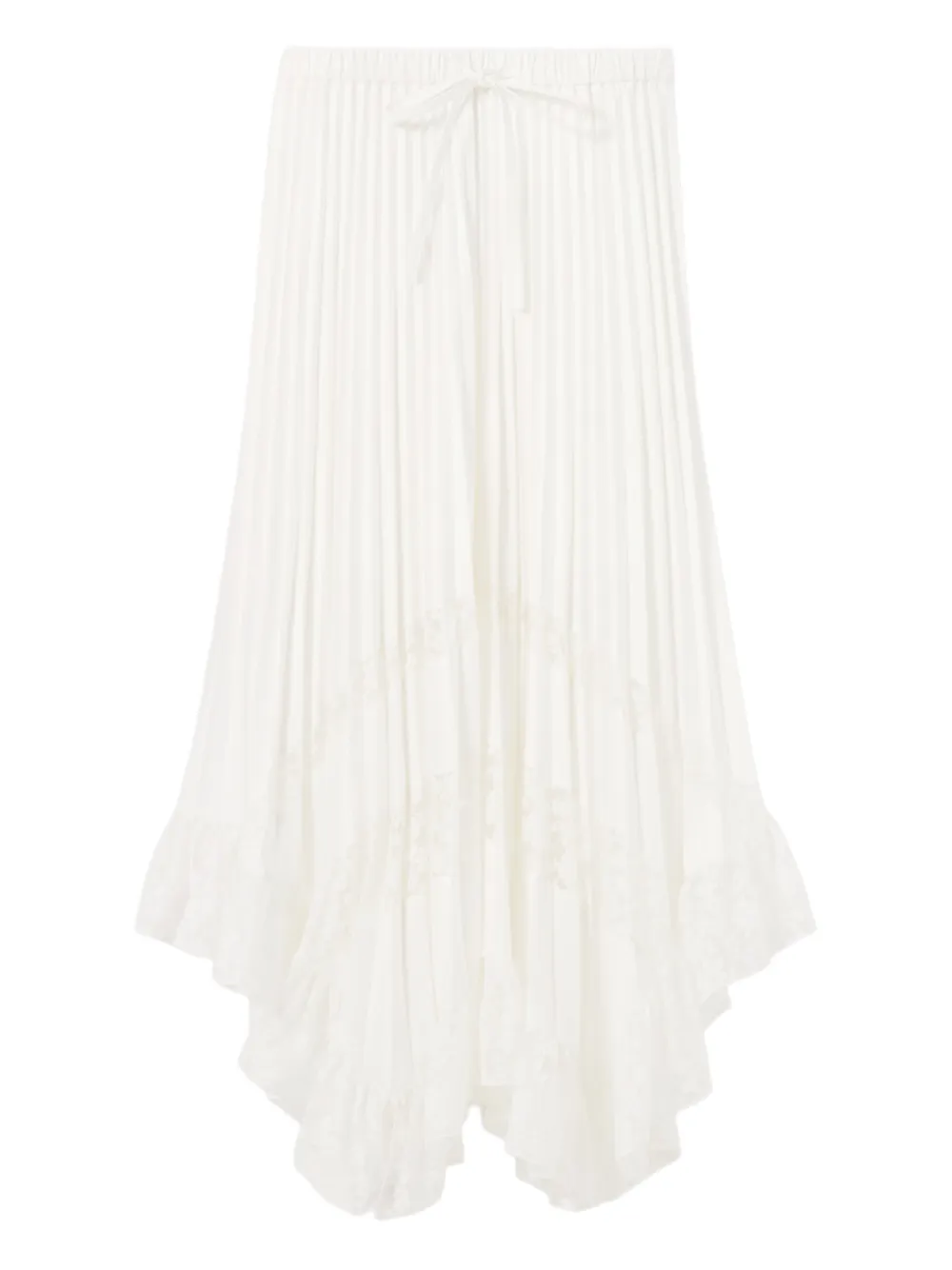 Claudie Pierlot Gonna midi con coulisse - Bianco