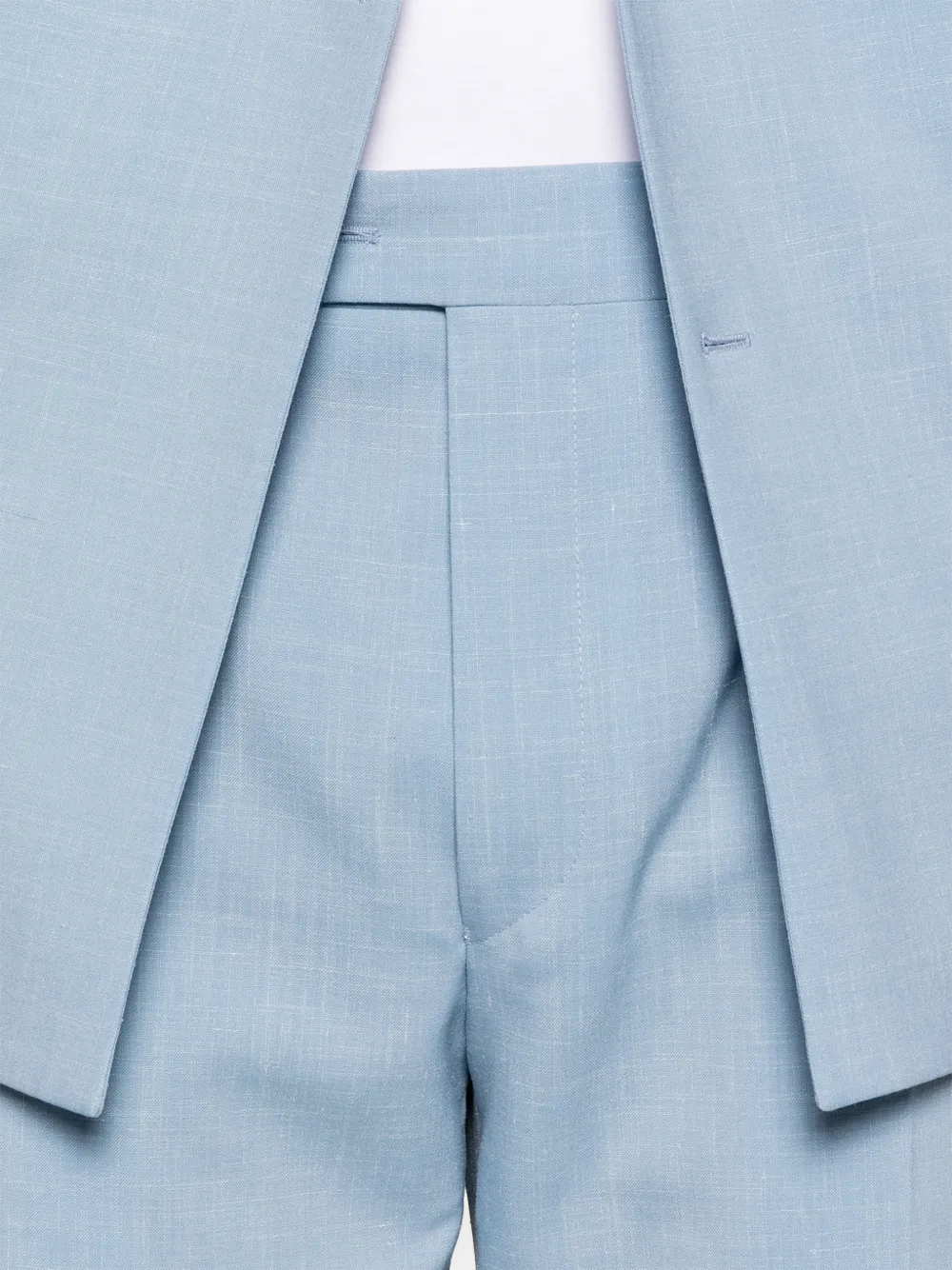 Button Fastening Wool Suit