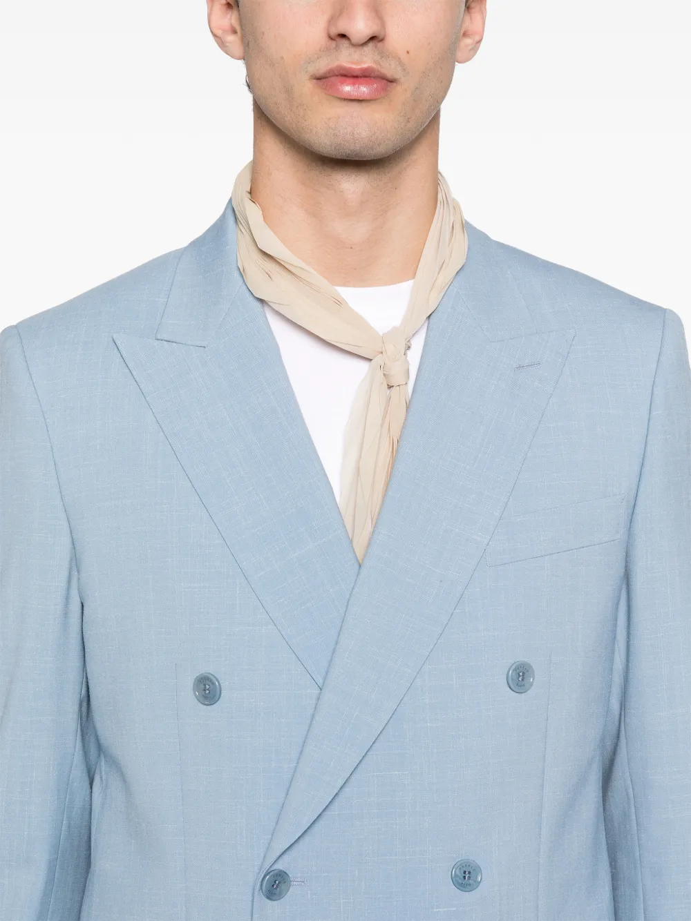 Button Fastening Wool Suit
