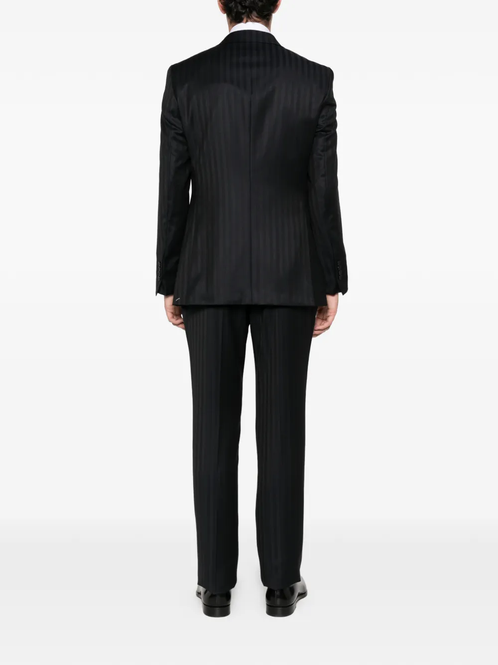  Fursac Double-breasted Cotton Suit - Blue 