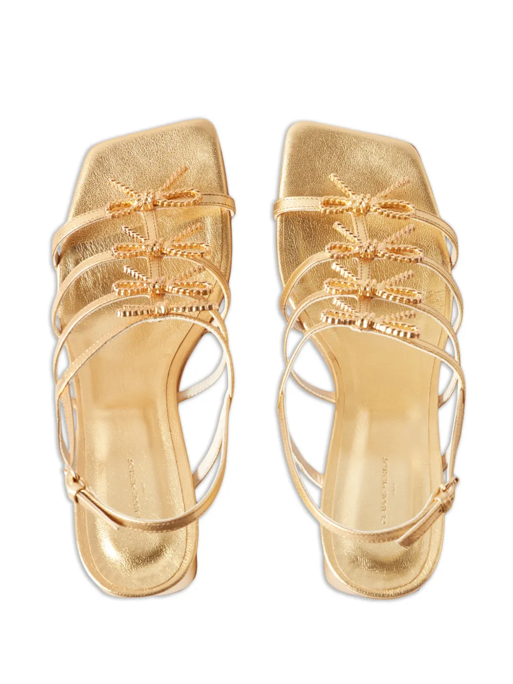 Claudie Pierlot Sandalen verfraaid met strik Goud