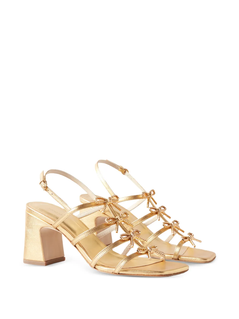 Claudie Pierlot Sandalen verfraaid met strik Goud