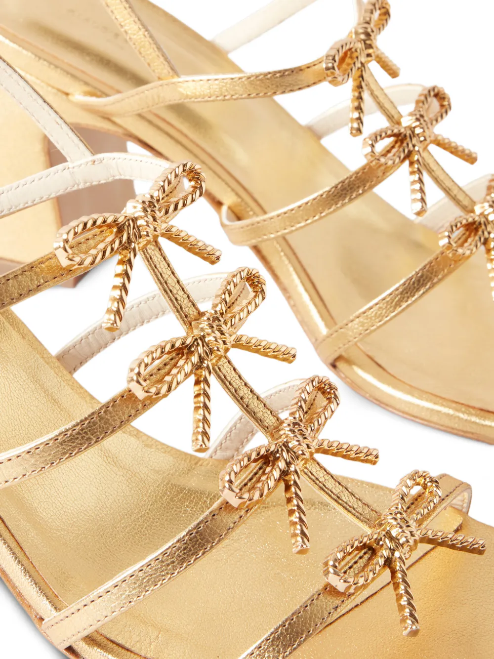 Claudie Pierlot Sandalen verfraaid met strik Goud