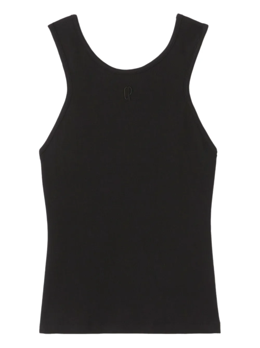 Claudie Pierlot embroidered-logo ribbed tank top - Nero