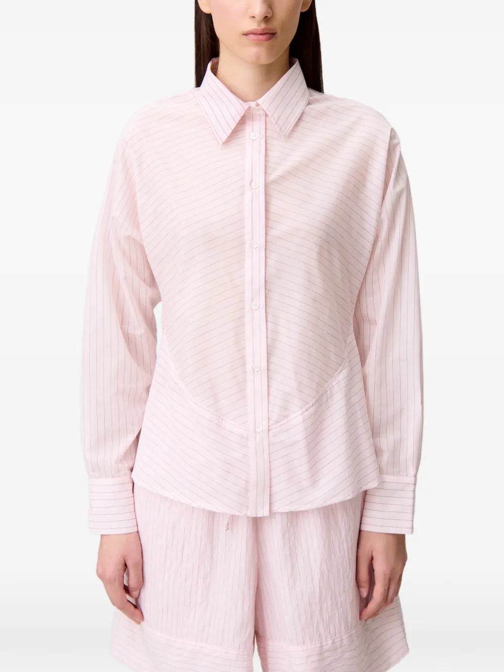 Claudie Pierlot Blouse met ruches Roze